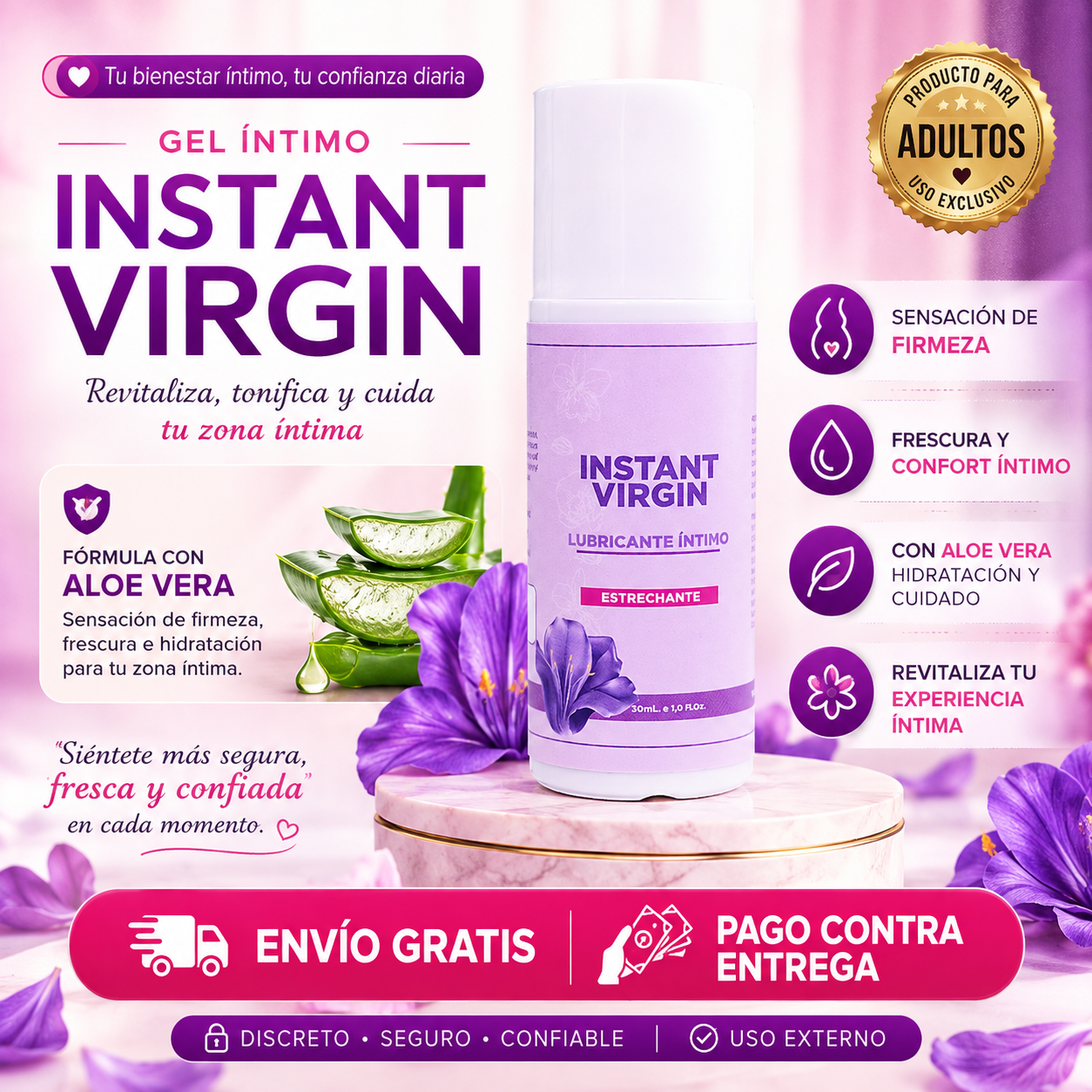 🌸 INSTANT VIRGIN Siéntete más segura, fresca y confiada en cada momento